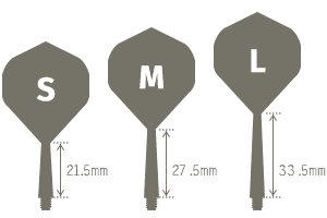 Condor Axe Flights Neon Orange Shape - DreamDarts Dartshop