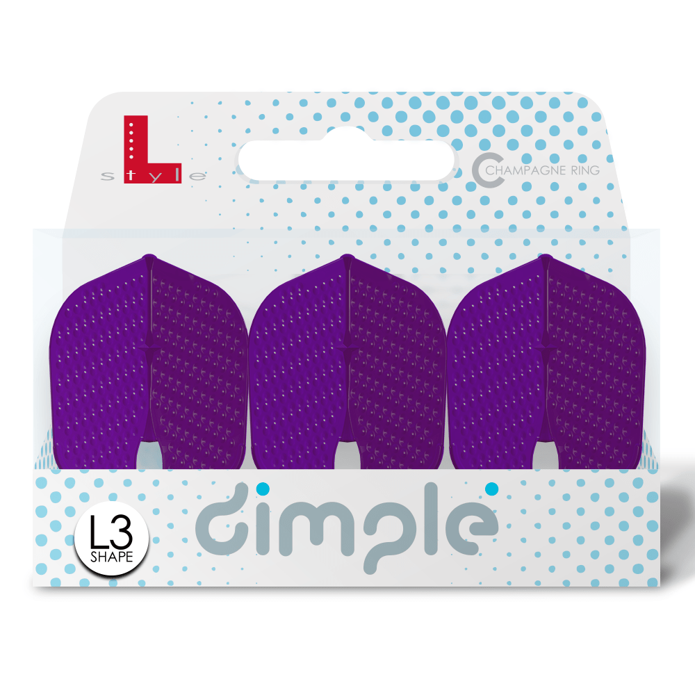 L-Style Dimple L3 Shape Champagne Flights - DreamDarts Dartshop