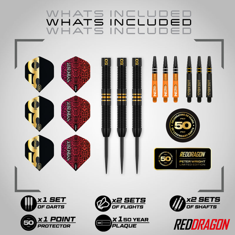 Peter Wright - 50 Years Player Edition Steeldarts