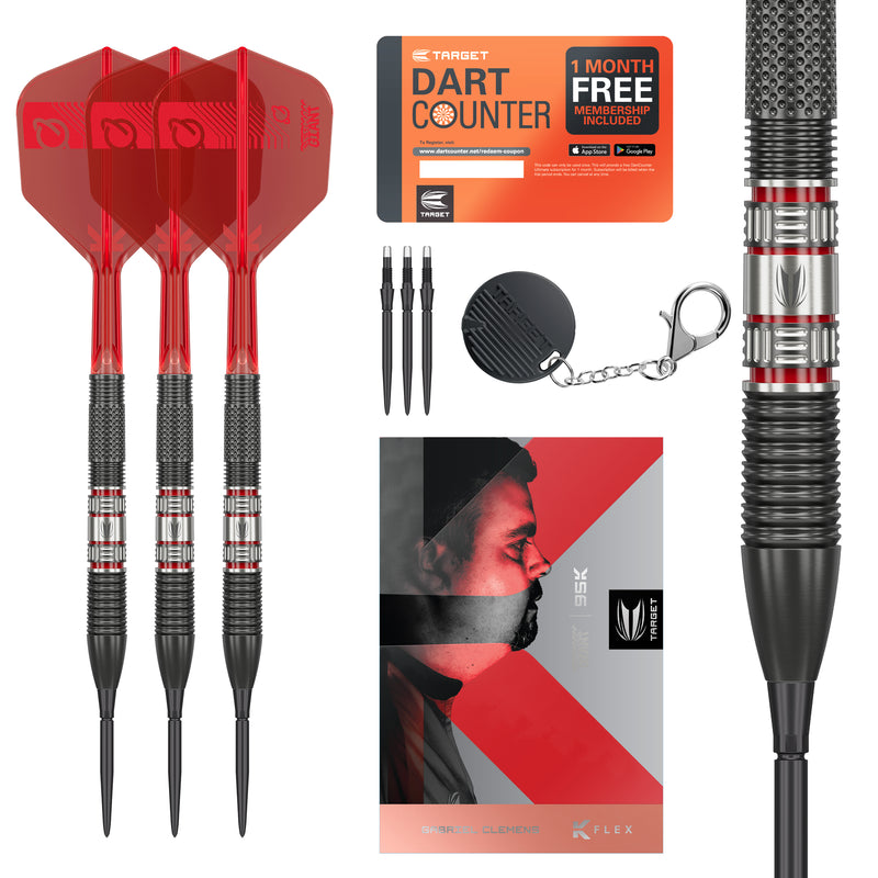 GABRIEL CLEMENS 95K STEEL TIP DARTS