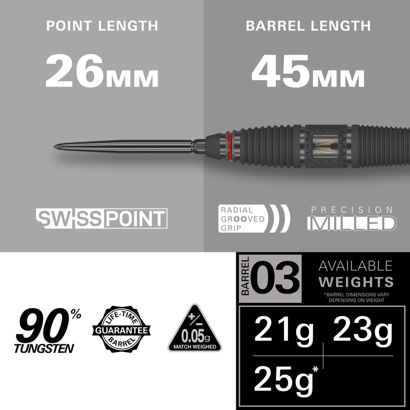 SCOPE 03 90% STEEL TIP DARTS