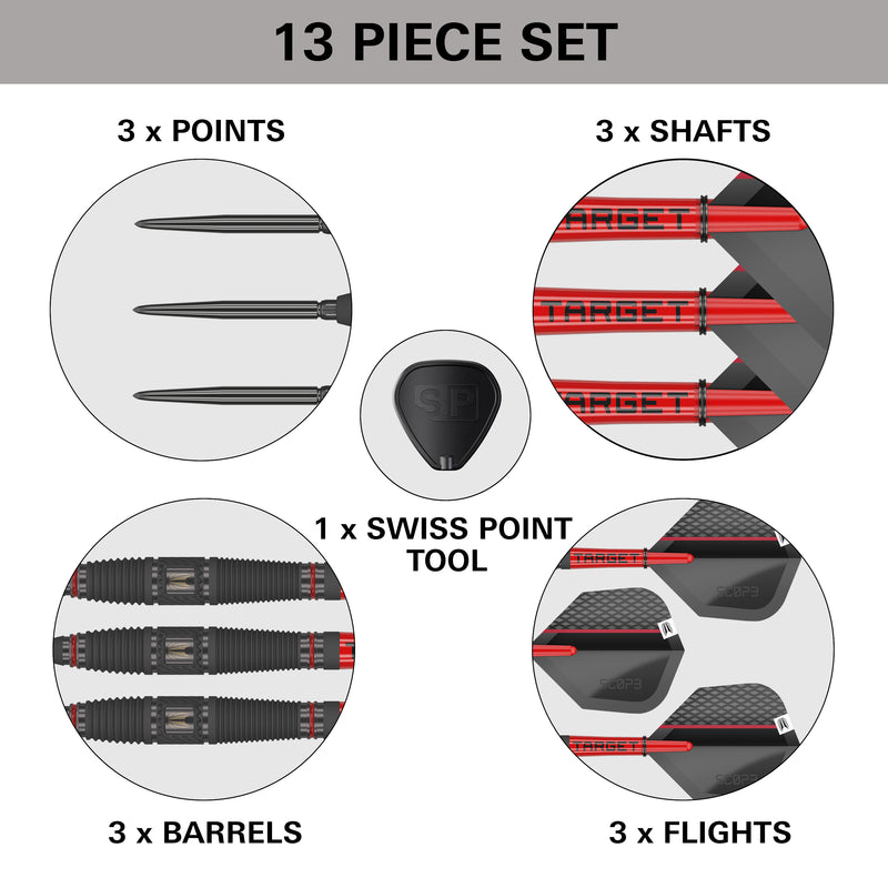 SCOPE 03 90% STEEL TIP DARTS