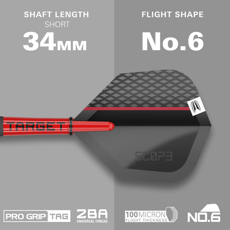 SCOPE 02 90% STEEL TIP DARTS