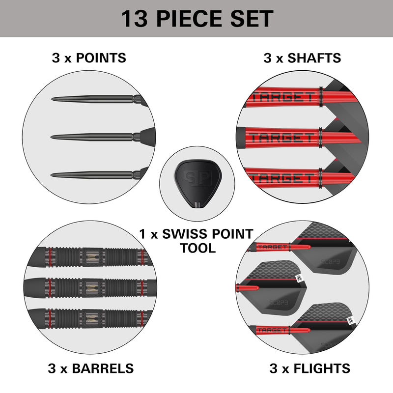 SCOPE 02 90% STEEL TIP DARTS
