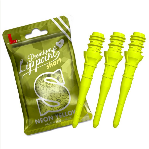 L-Style Premium Lippoint Shoprt Spitzen 30 Stück, Neon Yellow