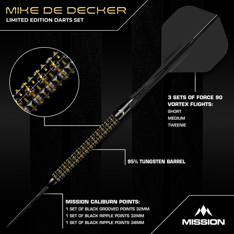 Mike de Decker Limited Edition 95% Steeldarts
