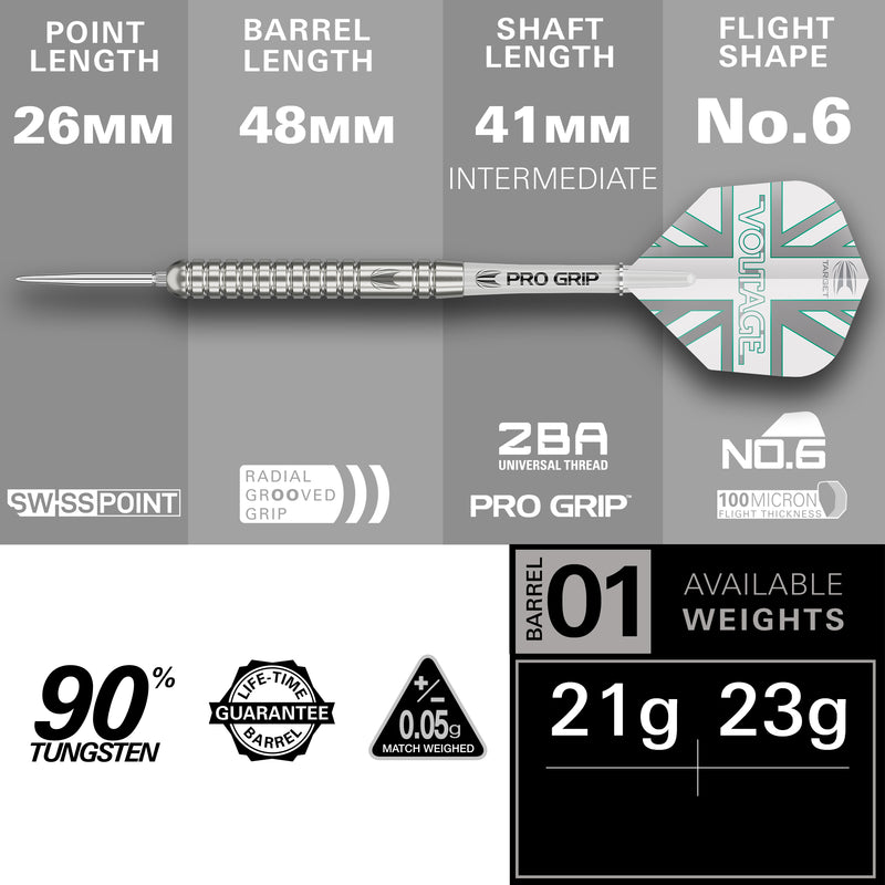 Rob Cross G1 SwissPoint 90% Steeldarts