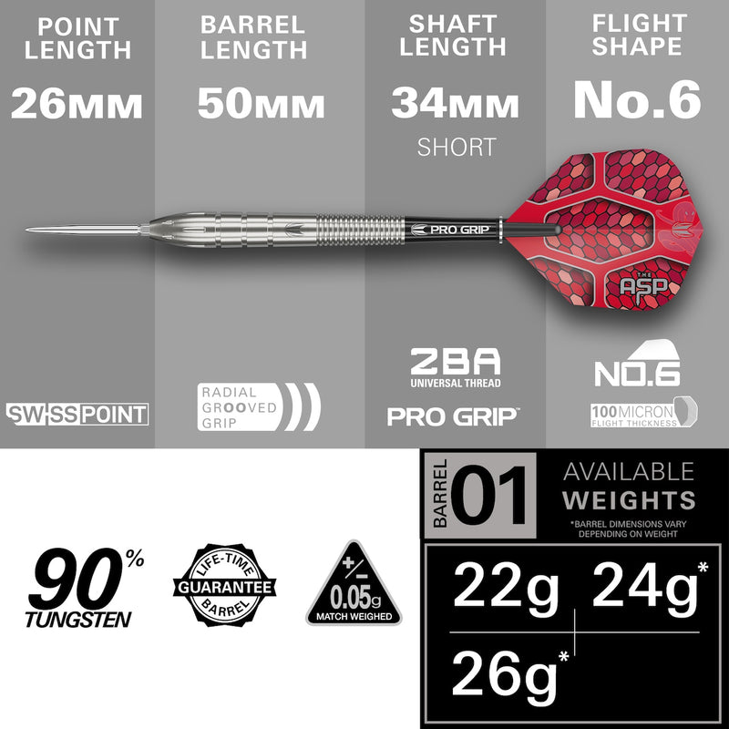 Nathan Aspinall GEN1  90% SwissPoint Steeldarts