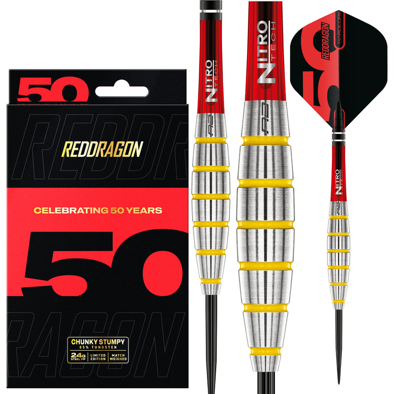 RED DRAGON Chunky Stumpy 24 Gramm 85% STEELDARTS Limited Edition