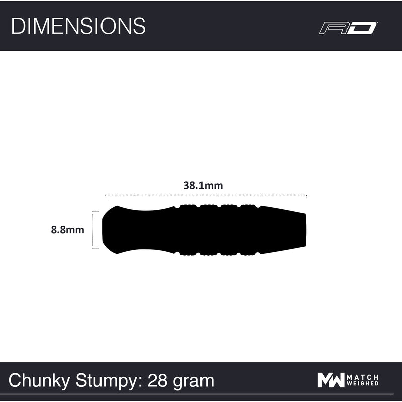 RED DRAGON Chunky Stumpy 28 Gramm 85% STEELDARTS Limited Edition