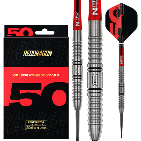 RED DRAGON PENETRATOR 25 GRAMM 95% STEELDARTS Limited Edition