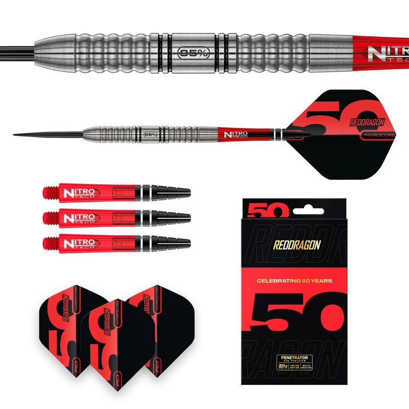 RED DRAGON PENETRATOR 25 GRAMM 95% STEELDARTS Limited Edition