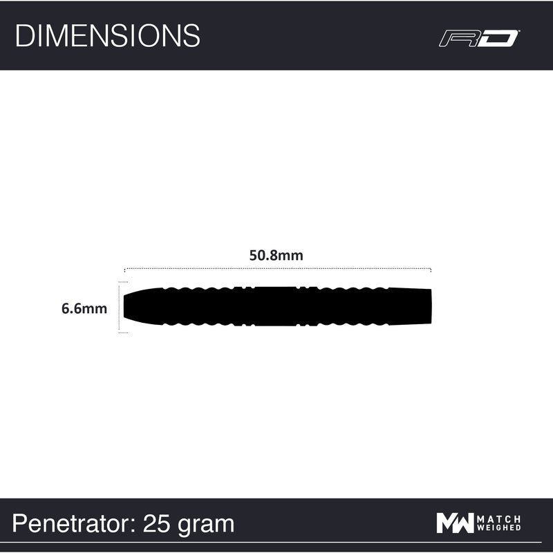 RED DRAGON PENETRATOR 25 GRAMM 95% STEELDARTS Limited Edition