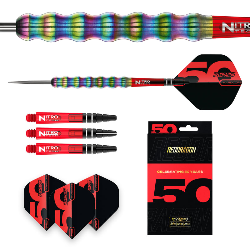 RED DRAGON Shockwaves 26 Gramm 90% STEELDARTS Limited Edition