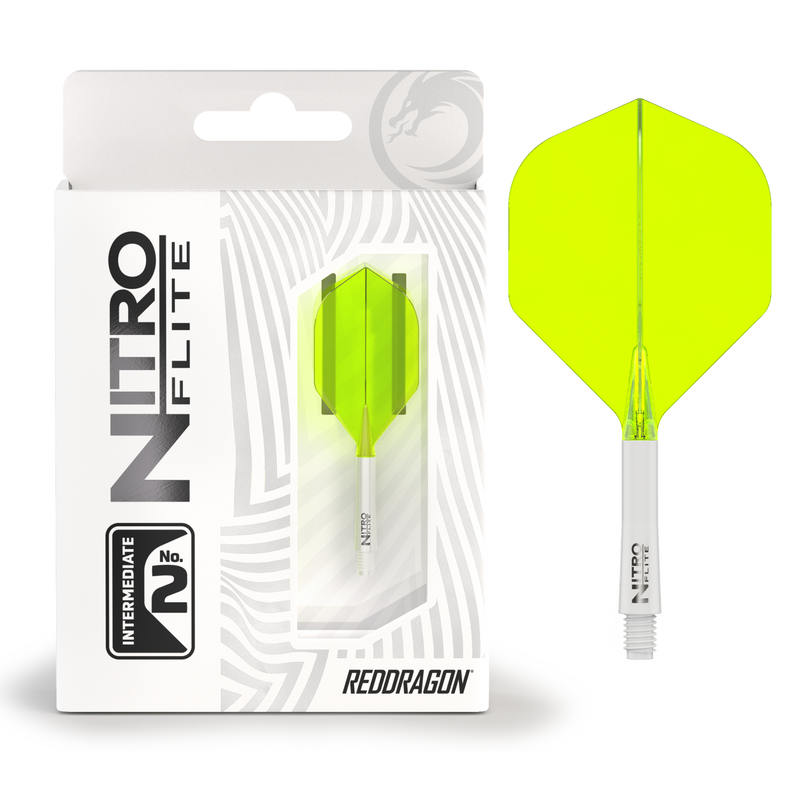 Red Dragon NITRO FLITE WHITE AND YELLOW