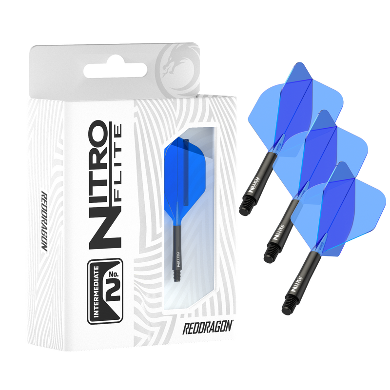Red Dragon NITRO FLITE BLACK AND BLUE