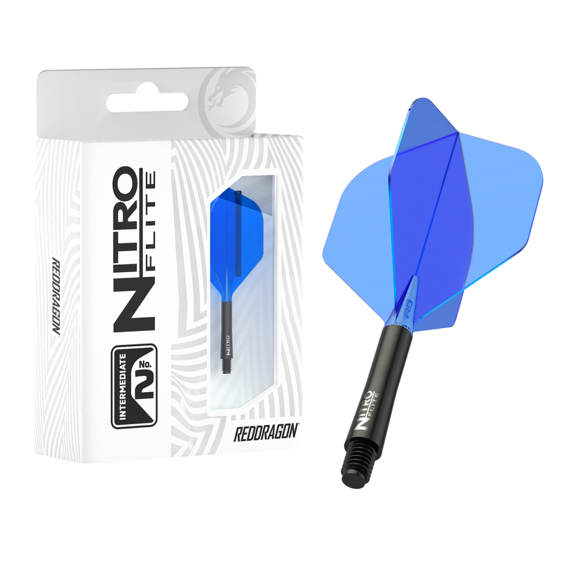 Red Dragon NITRO FLITE BLACK AND BLUE