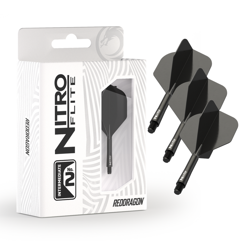 Red Dragon NITRO FLITE BLACK AND BLACK