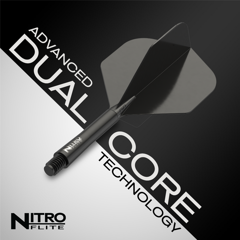 Red Dragon NITRO FLITE BLACK AND BLACK
