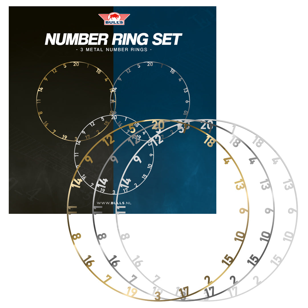 Bull's Metal Number Ring Set - DreamDarts Dartshop