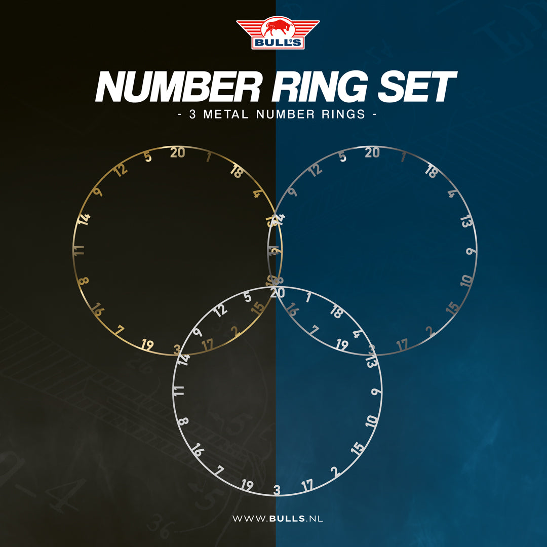 Bull's Metal Number Ring Set - DreamDarts Dartshop