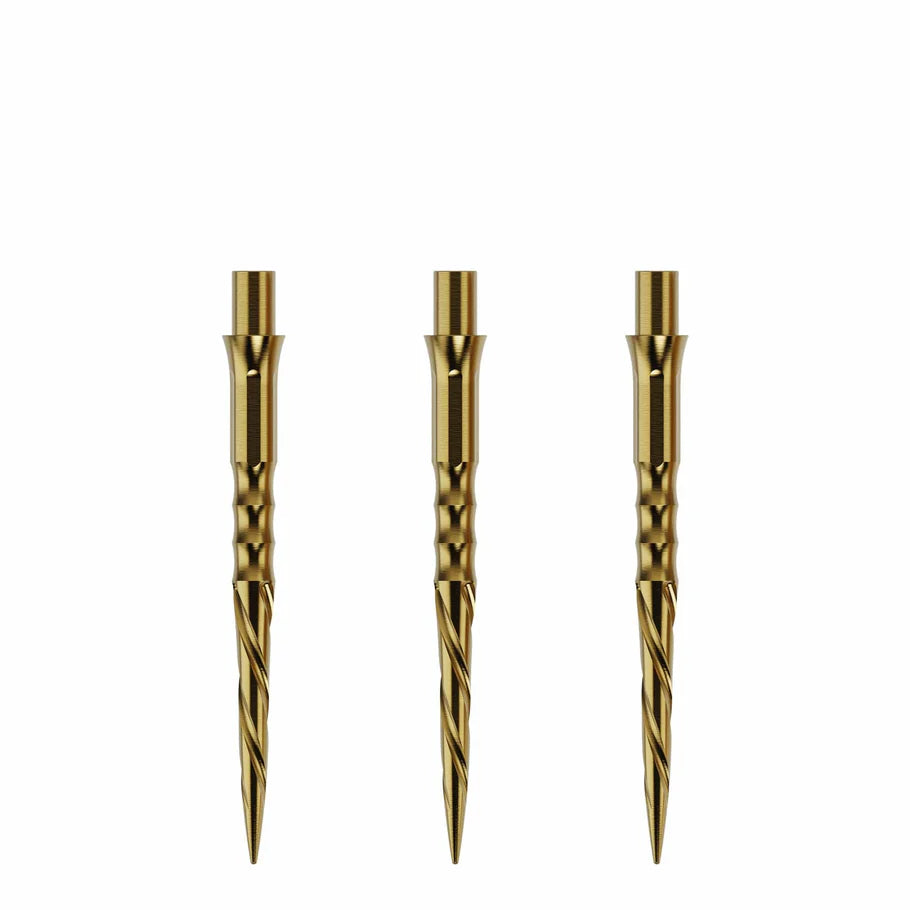 Caliburn EVO Dartpoints Spiro - No Lip - Gold - DreamDarts Dartshop