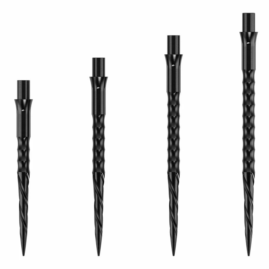 Caliburn Evo Dart Points - Spiro - No Lip - Black - DreamDarts Dartshop