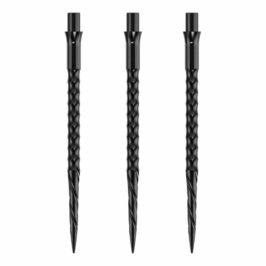 Caliburn Evo Dart Points - Spiro - No Lip - Black - DreamDarts Dartshop