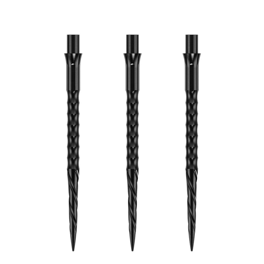Caliburn Evo Dart Points - Spiro - No Lip - Black - DreamDarts Dartshop