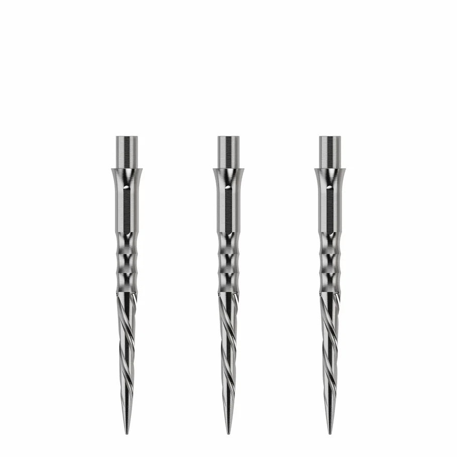 Caliburn Evo Dart Points - Spiro - No Lip - Silver - DreamDarts Dartshop