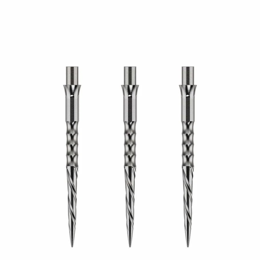 Caliburn Evo Dart Points - Spiro - No Lip - Silver - DreamDarts Dartshop