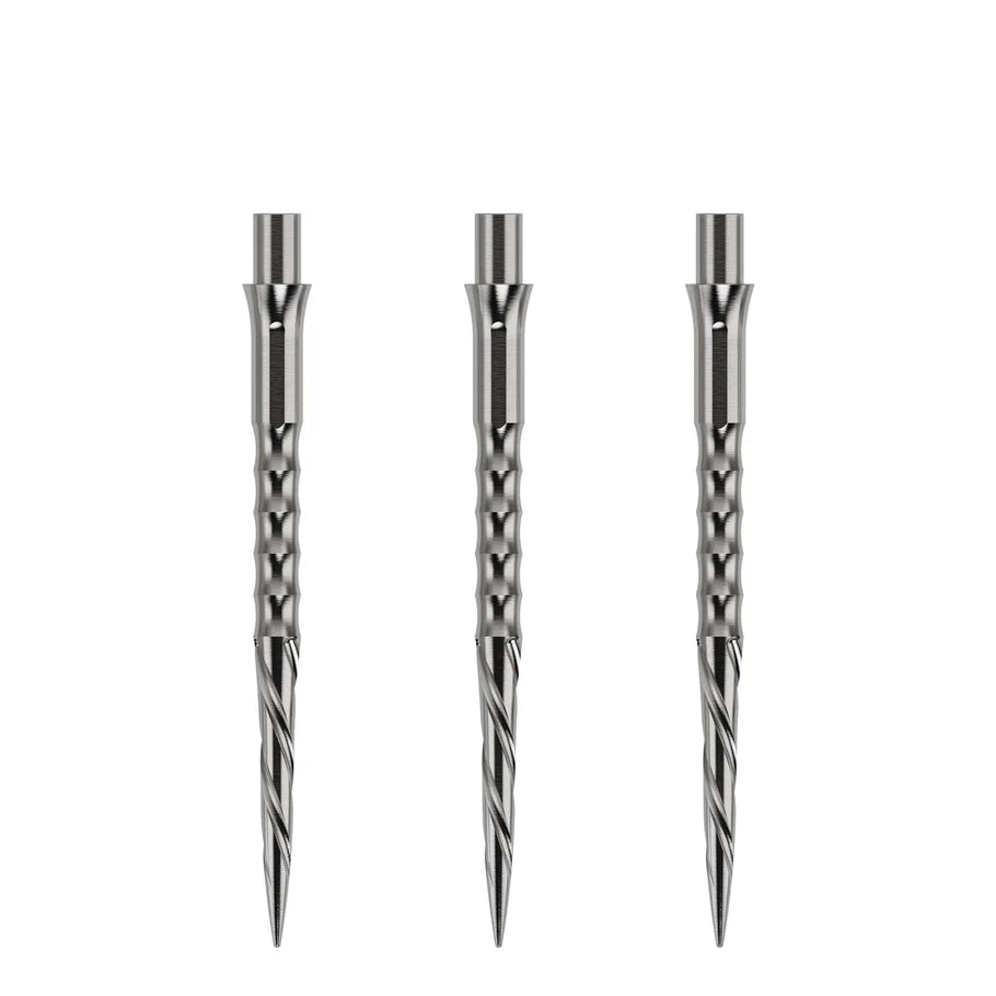 Caliburn Evo Dart Points - Spiro - No Lip - Silver - DreamDarts Dartshop