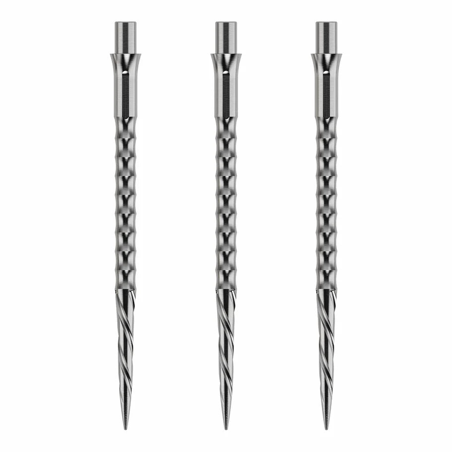 Caliburn Evo Dart Points - Spiro - No Lip - Silver - DreamDarts Dartshop