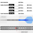 Caliburn RIX R1 EZ-EVO 90% Steeldarts - DreamDarts Dartshop