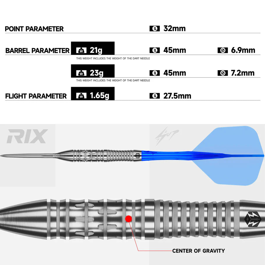 Caliburn RIX R2 EZ-EVO 90% Steeldarts - DreamDarts Dartshop