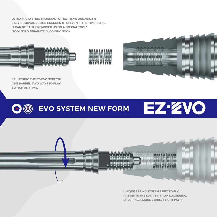 Caliburn RIX R6 EZ-EVO 90% Steeldarts - DreamDarts Dartshop