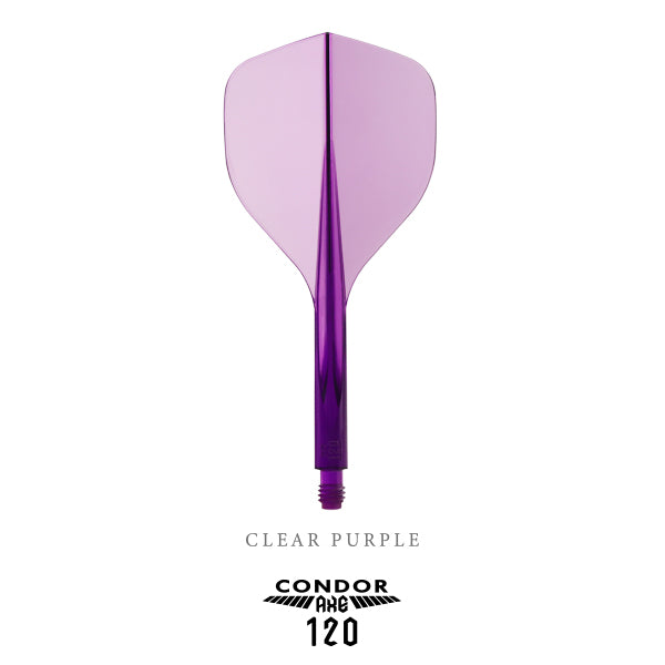 Condor AXE 120 Clear Purple No.2 Standard - DreamDarts Dartshop
