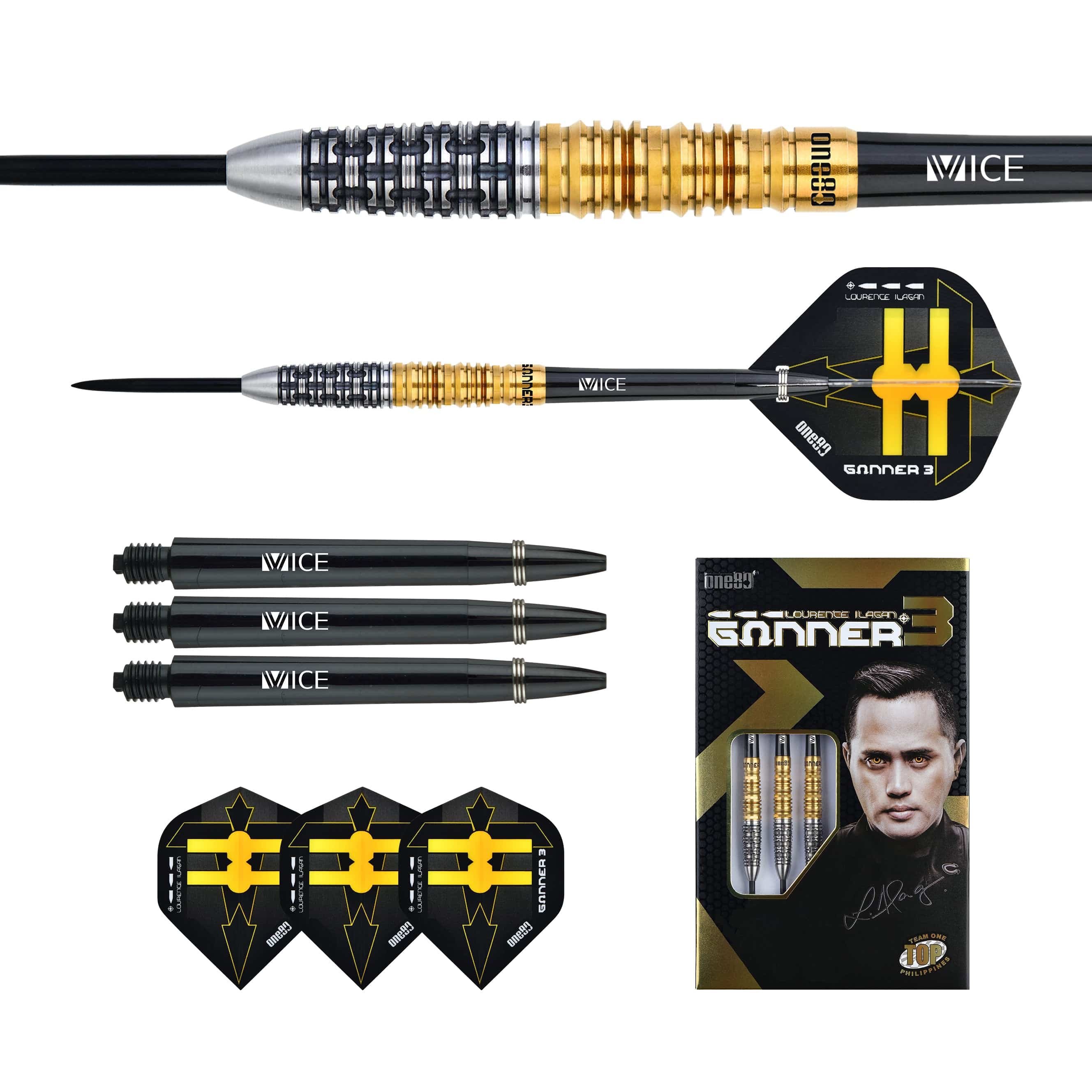 Lorence Ilagan Gunner III Signature 90% Steeldarts - DreamDarts Dartshop