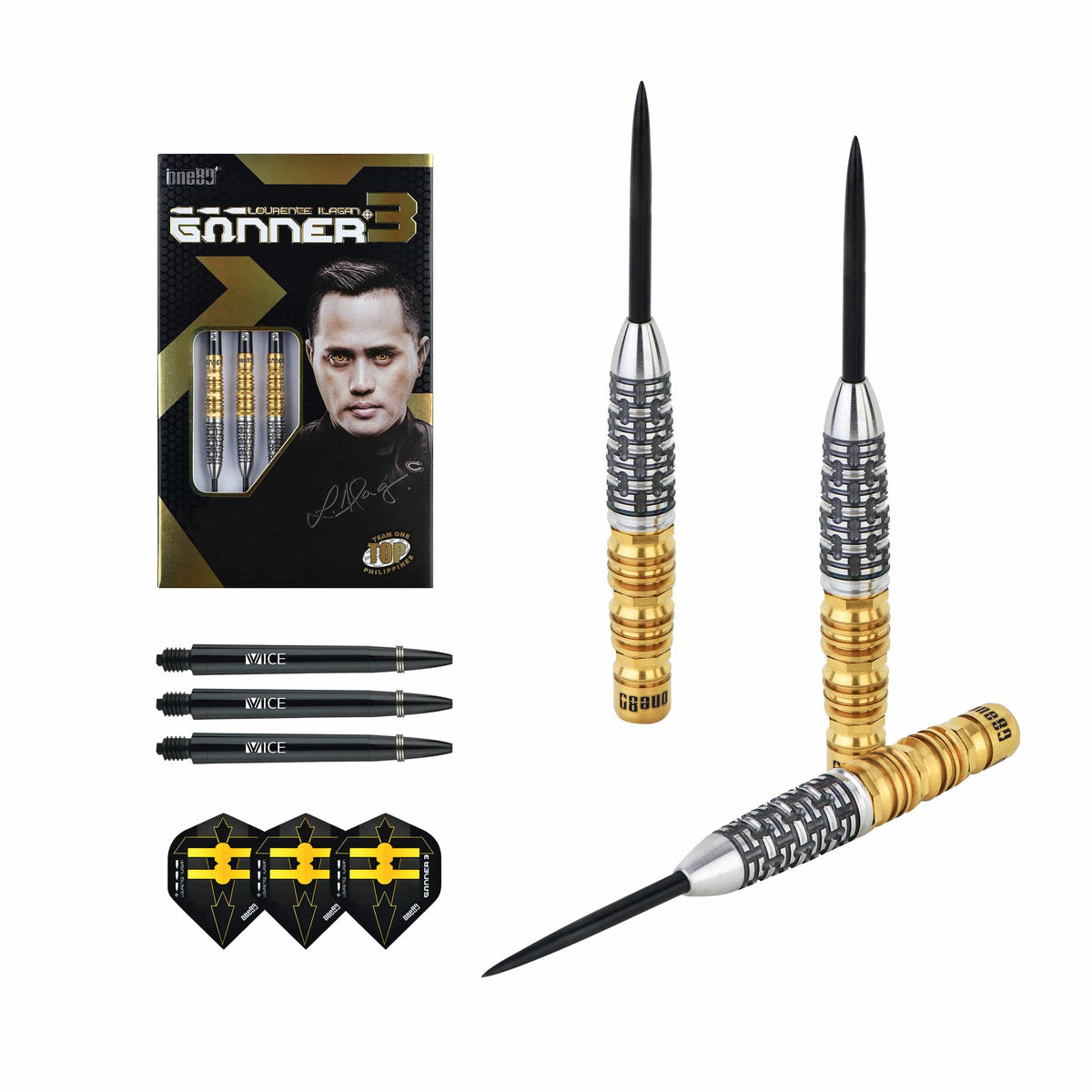 Lorence Ilagan Gunner III Signature 90% Steeldarts - DreamDarts Dartshop