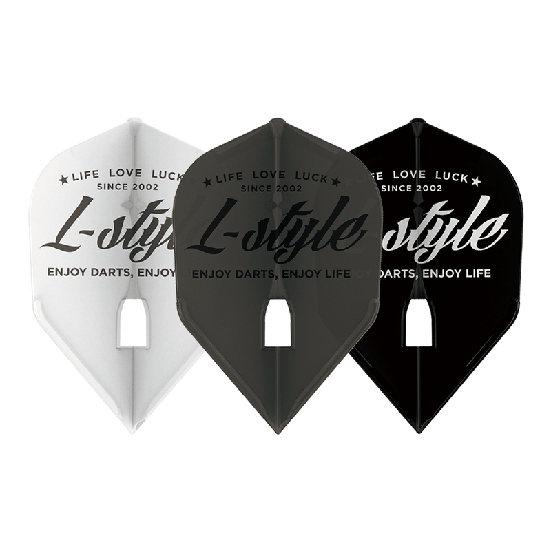 Vintage Logo Shape L3 L-Style Champagne Pro Flights - DreamDarts Dartshop