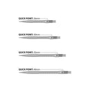 Harrows MICRO RIDGE - SILVER QUICK POINTS - DreamDarts Dartshop