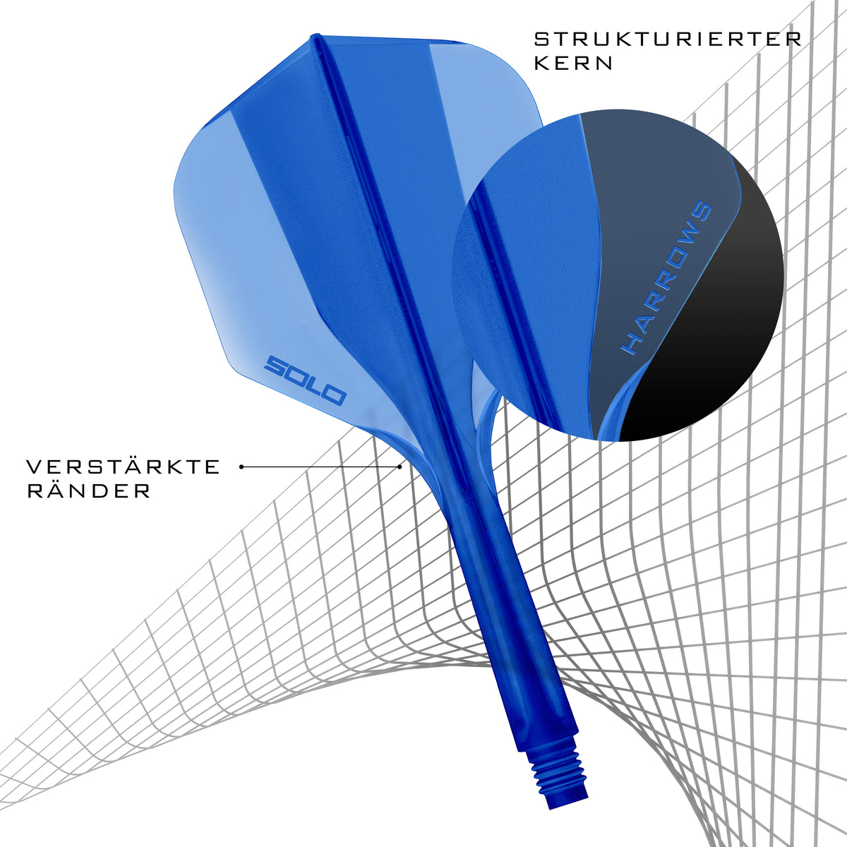 Harrows SOLO No.2 Standard - Blau - DreamDarts Dartshop