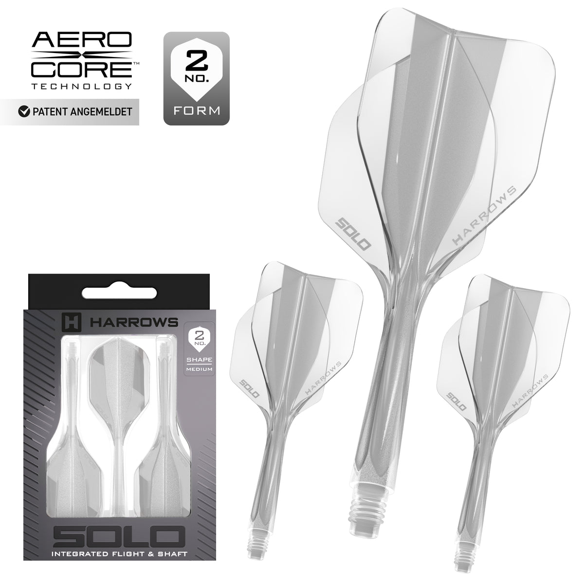 Harrows SOLO No.2 Standard - Clear - DreamDarts Dartshop