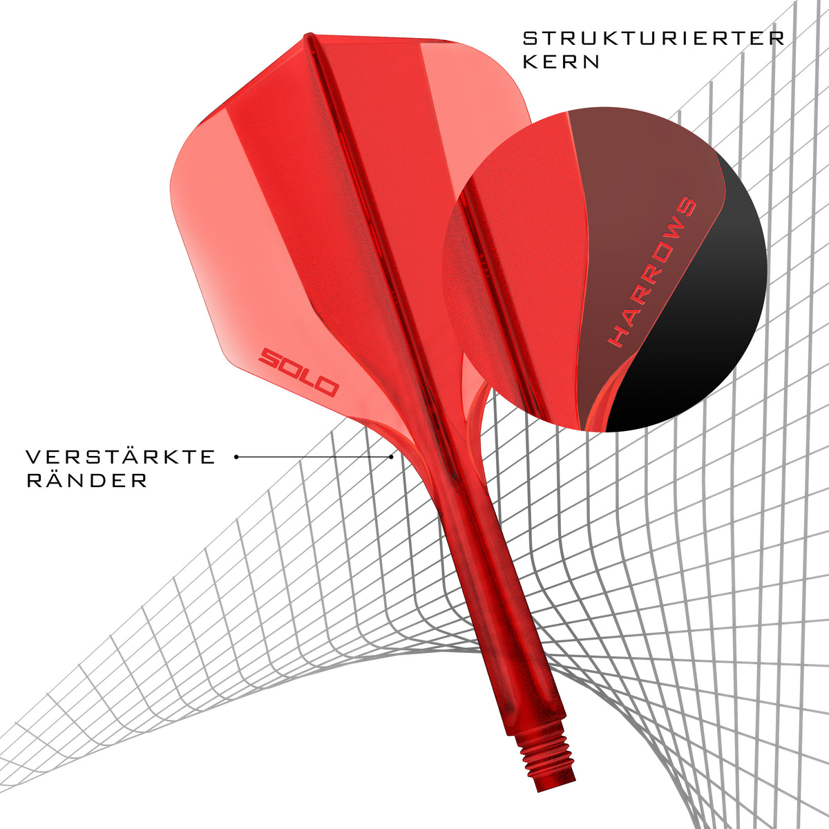 Harrows SOLO No.2 Standard - Rot - DreamDarts Dartshop