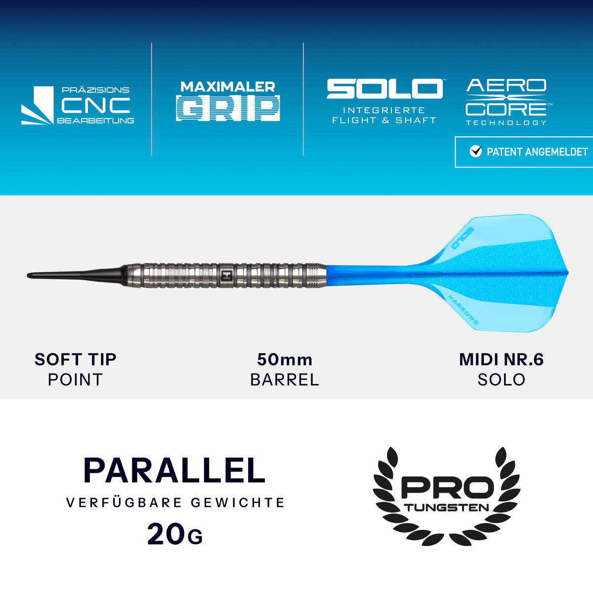 Harrows Flux Pro-Tungsten Softdarts - DreamDarts Dartshop