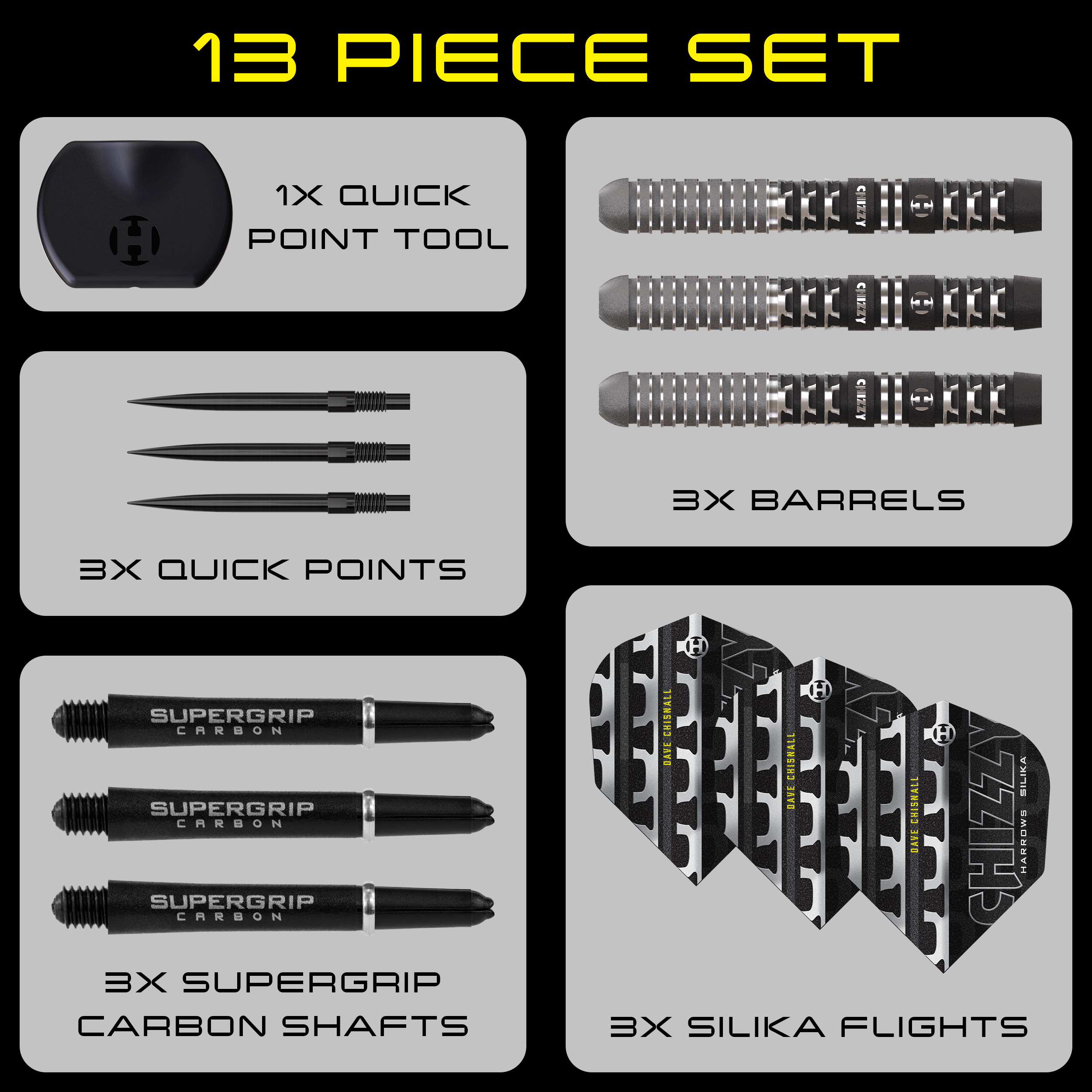 Chizzy Series 4 90% Steeldarts - DreamDarts Dartshop