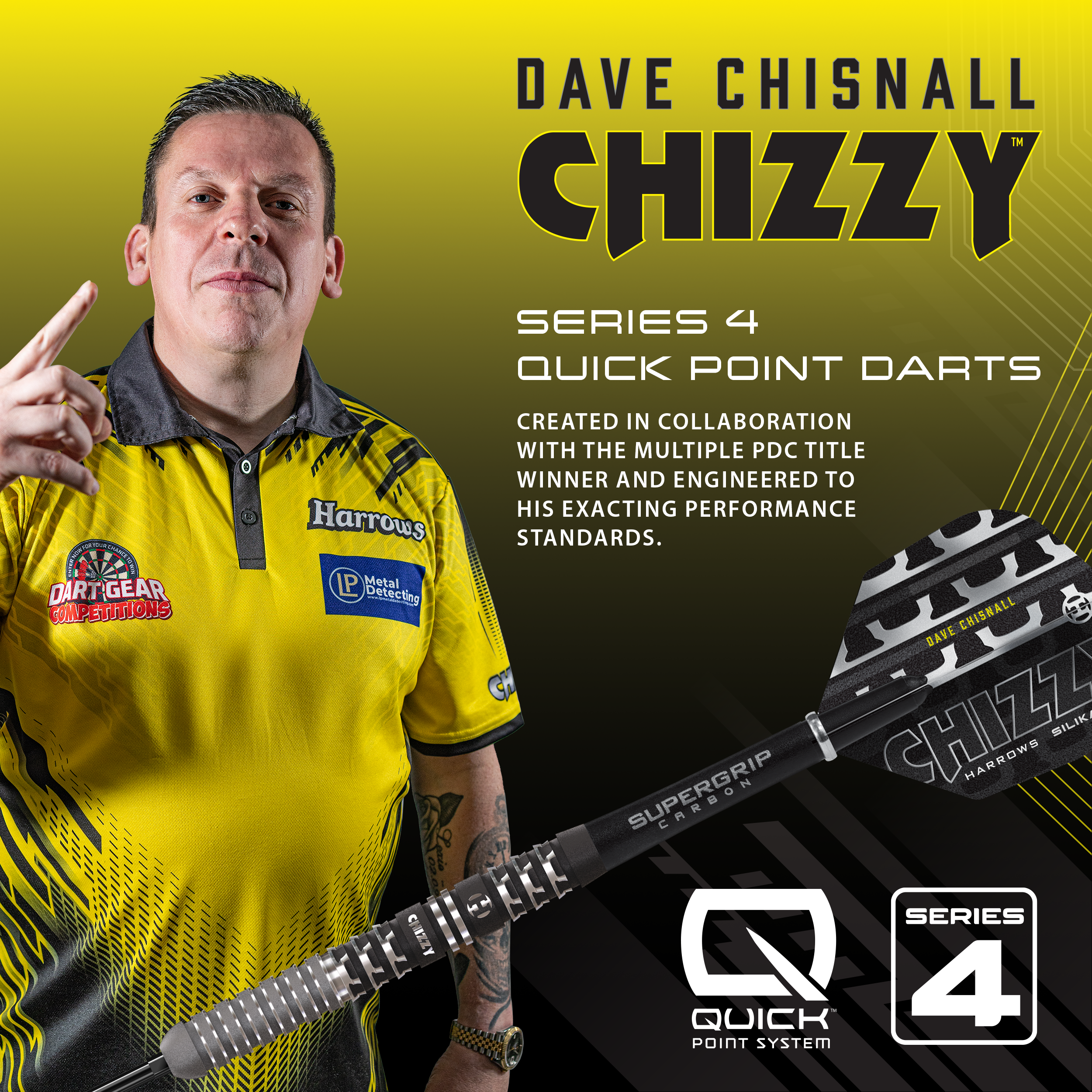 Chizzy Series 4 90% Steeldarts - DreamDarts Dartshop