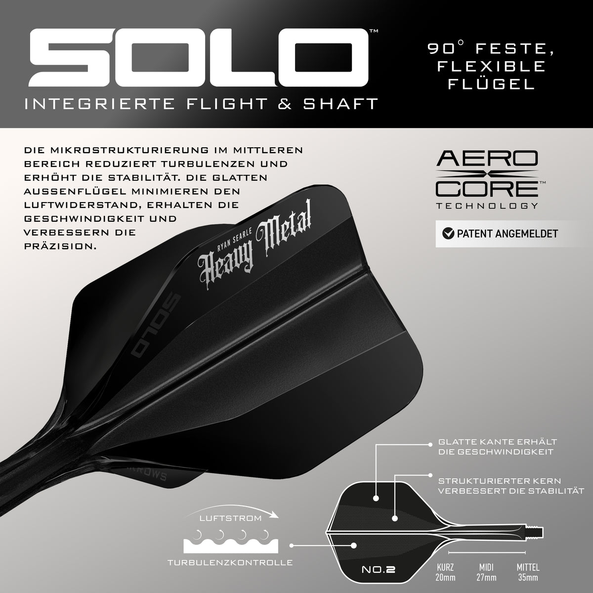 Harrows Ryan Searle GEO 90% Quick Point Steeldarts - DreamDarts Dartshop