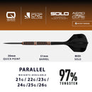 Harrows WOLFRAM TRINITY 97% Steeldarts - DreamDarts Dartshop