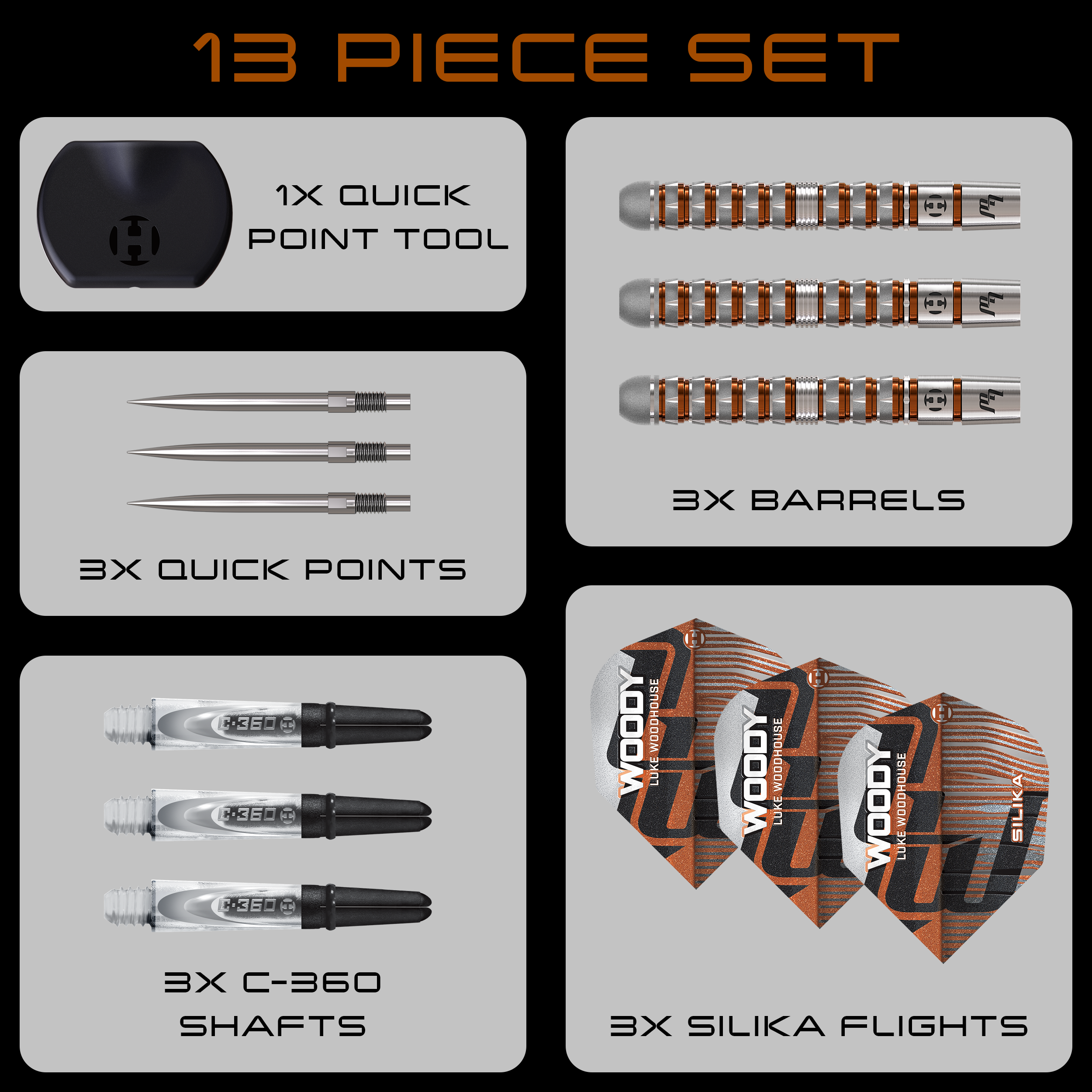 Luke Woodhouse Series 3 90% Steeldarts - DreamDarts Dartshop